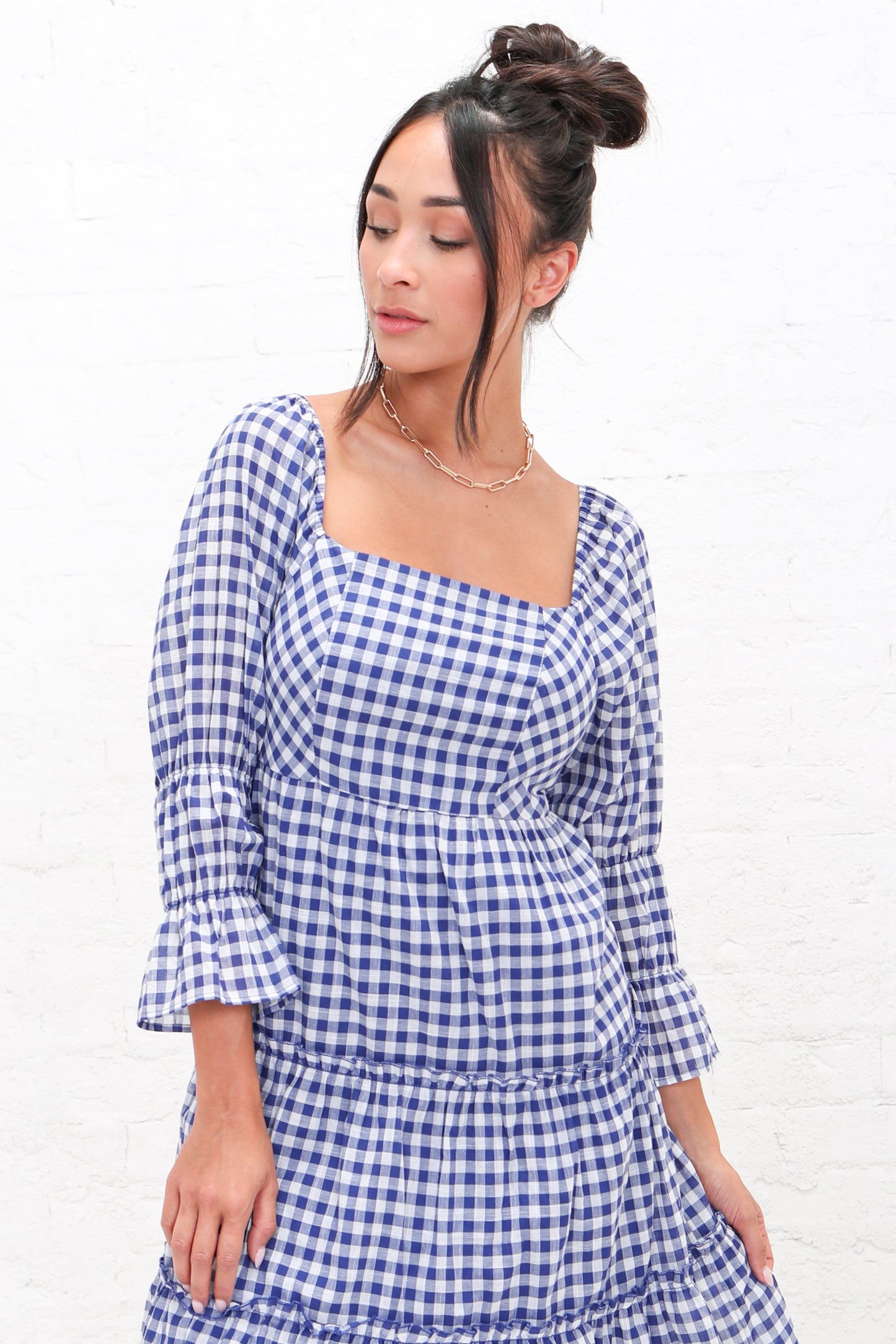 THE DALLAS IN BLUE GINGHAM FINAL SALE