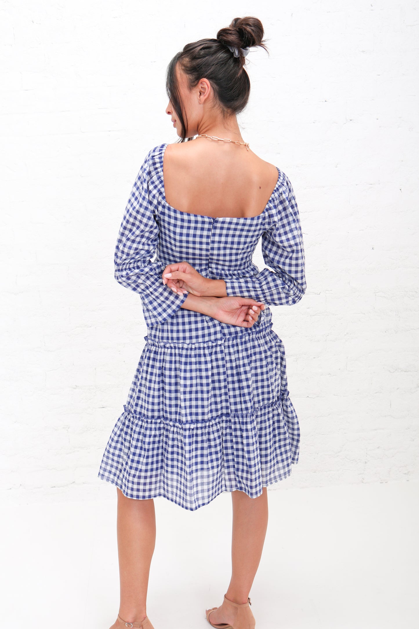 THE DALLAS IN BLUE GINGHAM FINAL SALE